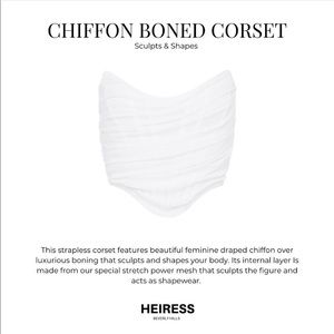Heiress Beverly Hills Chiffon Bonded Corset Size S